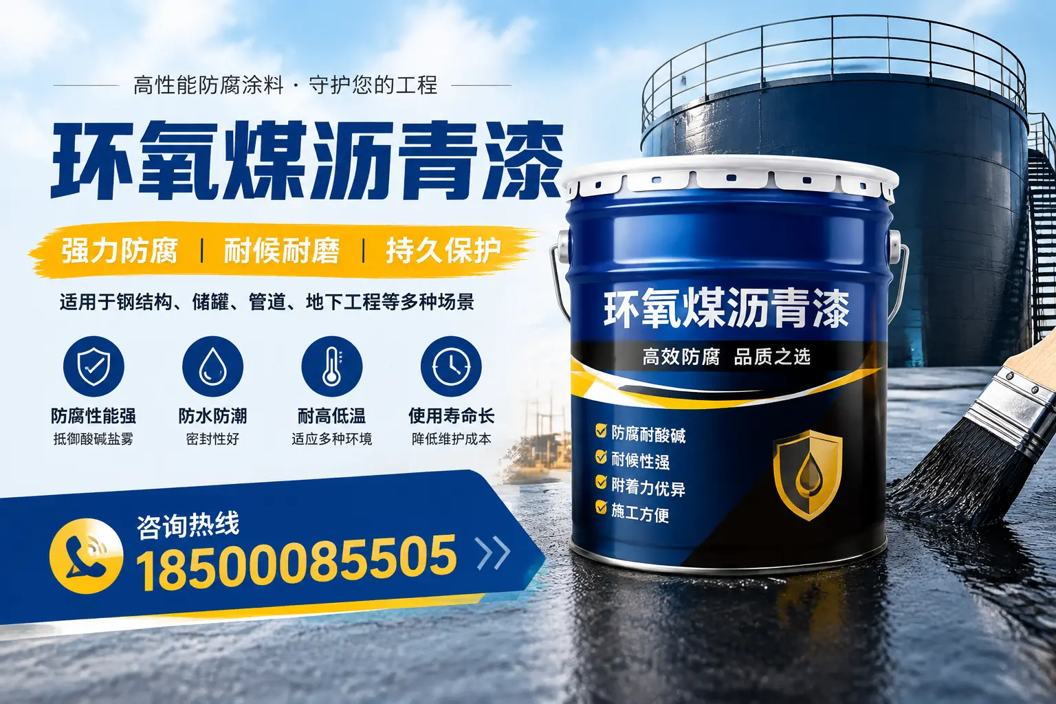 环氧煤沥青漆在工业中的应用,徐水企业的选择